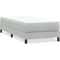 vidaXL Boxspringbed zonder matras 80x210 cm fluweel lichtgrijs