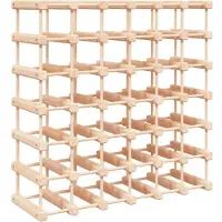 vidaXL Wijnrek voor 42 flessen 68,5x23x68,5 cm massief grenenhout