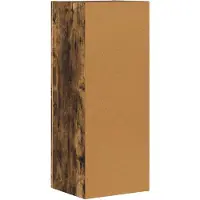 vidaXL Dressoir ELST Rook Eiken 40 x 35 x 100.5 cm Bewerkt hout