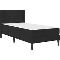 vidaXL Bedframe met matras Zwart 90 x 190 cm fluweel