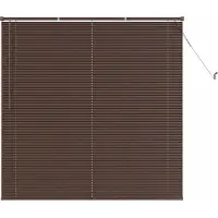 vidaXL Venetiaanse jaloezie Donkerbruin met Patroon 150 x 130 cm 25 mm
