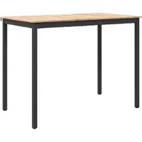 vidaXL Bartafel Naturel 140 x 80 x 105 cm Massief grenenhout