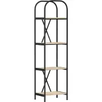 vidaXL Boekenplank 4-laags 40 x 30 x 146 cm Bewerkt hout Sonoma Eik