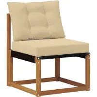 vidaXL Buiten bank set 8 st Natuurlijk en Beige