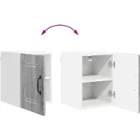 vidaXL Wandkast PORTO Grijs Sonoma 30 x 31 x 40 cm Bewerkt hout