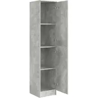 vidaXL Highboard Beton Grijs 35 x 39 x 168 cm