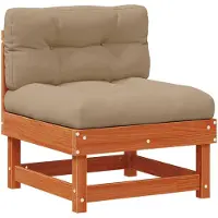 vidaXL Tuinstoel Midden Massief grenenhout Wax Bruin Dennen