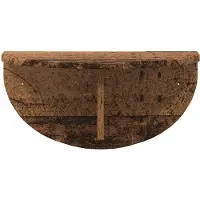 vidaXL Wandplank 2 st Oudhout 48 x 24 x 24 cm Bewerkt hout