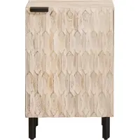 vidaXL Badkamerkast met plank Wit 38 x 33 x 58 cm Massief Mango Hout
