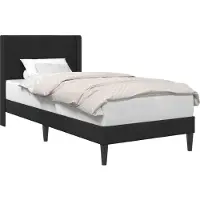 vidaXL Bedframe met hoofdeinde Zwart 80 x 200 cm Fluweel