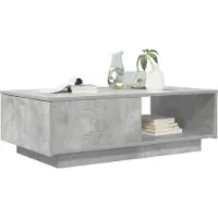 vidaXL Salontafel Beton Grijs 95 x 55 x 31 cm Bewerkt hout