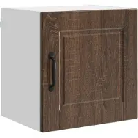 vidaXL Wandkast PORTO Bruin Eiken 40 x 31 x 40 cm Bewerkt hout