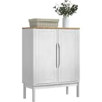 vidaXL Dressoir FLORO Wit 70 x 30 x 70,5 cm Massief vurenhout