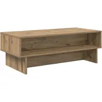 vidaXL Salontafel Artisan Eiken 100 x 46 x 35 cm Bewerkt hout
