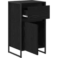 vidaXL Dressoir, zwart, eikenlook, 43 x 36 x 75,5 cm, houtvezel