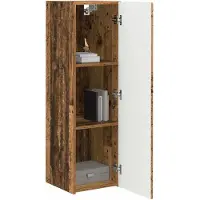 vidaXL TV Wandkast 2 st Oud Hout Bewerkt hout