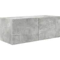vidaXL Tv Wandkast Set 4 st Beton Grijs Bewerkt hout