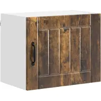 vidaXL Wandkast LUCCA Gerookt eiken 50 x 31 x 40 cm Bewerkt hout