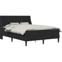 vidaXL Bedframe met matras met matras Zwart 120 x 190 cm Fluweel