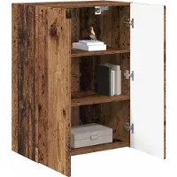 vidaXL TV Wandkast 59,5 x 31 x 80 cm Oud Hout Bewerkt hout