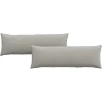 vidaXL Zitkussens 2 pcs Lichtgrijs 120 x 40 cm Stof