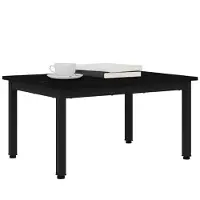 vidaXL Salontafel Zwart Eiken 70 x 50 x 36 cm Bewerkt hout
