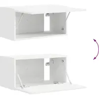 vidaXL Tv-meubelset 2 st Wit Bewerkt hout