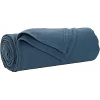 vidaXL plaid Marineblauw 170 x 130 cm 0.31 kg Fleece