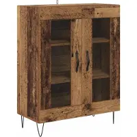 vidaXL Highboard Oud Hout 69,5 x 34 x 180 cm Bewerkt hout