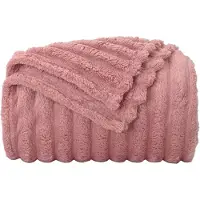 vidaXL Dekentjes 6 st Roze 270 x 240 cm 9.53 kg Fleece