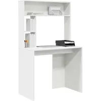 vidaXL Bureau, wit, 91 x 50 x 149 cm, houtvezel
