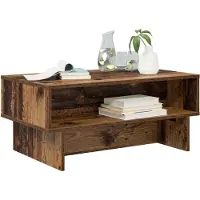 vidaXL Salontafel Oudhout 80 x 46 x 35 cm Bewerkt hout