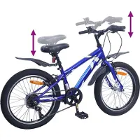 vidaXL Kinderfiets 20 Inch 6-Snelheid voor 6-11 jaar oud Donkerblauw