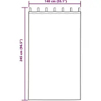 vidaXL Verduisterende gordijnen 2 st Lichtgrijs 140 x 245 cm fluweel