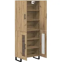 vidaXL Highboard 2 st Artisan Eiken 69,5 x 34 x 180 cm