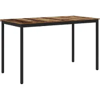 vidaXL Staande Bartafel Bewerkt hout Rechthoekig