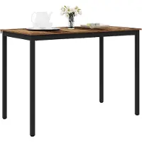 vidaXL Staande Bartafel Bewerkt hout Rechthoekig