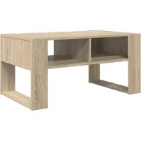 vidaXL Salontafel Sonoma Eik 92 x 53 x 45 cm Bewerkt hout