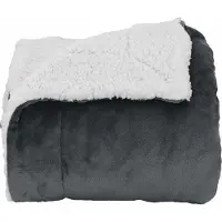vidaXL plaid Donkergrijs 240 x 270 cm 3.17 kg Fleece