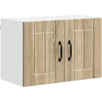 vidaXL Wandkast LUCCA Sonoma Eiken 60 x 31 x 40 cm Bewerkt hout