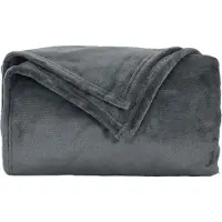 vidaXL plaid Donkergrijs 240 x 270 cm 1.69 kg Fleece