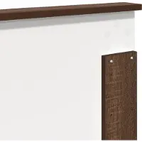vidaXL Hoofdbord Bruine eik 100 cm Geconstrueerd hout