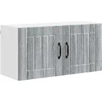 vidaXL Wandkast LUCCA Grijs sonoma 80 x 31 x 40 cm Bewerkt hout