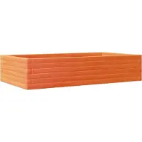 vidaXL Plantenbak 110x60x23 cm massief grenenhout wasbruin