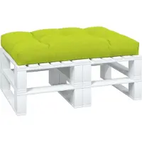 vidaXL Palletkussen 120x80x12 cm stof heldergroen