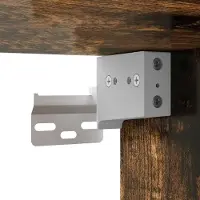 vidaXL TV Wandkast 2 st Rook Eiken Bewerkt hout