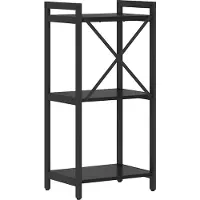 vidaXL Boekenplank 40 x 30 x 85 cm Bewerkt hout Zwart Eiken