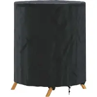 vidaXL Tafel Dekking Effen Zwart 62 x 62 x 70 cm Stof