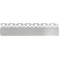 vidaXL Gazonranden 10 st 103 x 0,05 x 22 cm Gegalvaniseerd staal