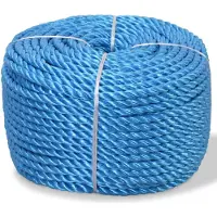 vidaXL Touw gedraaid 16 mm 250 m polypropyleen blauw